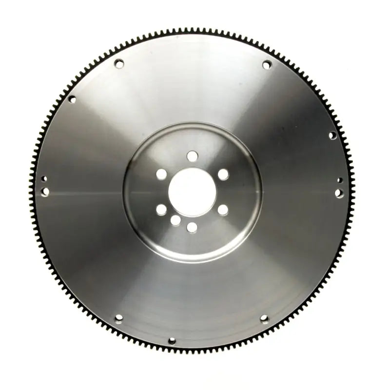 Shiny Centerforce flywheel with metallic gear edge and bolt holes for enhanced efficiency
