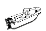 Outboard motor boat with two seats under Carver Boat Cover for 70019S-11 Carver Boat