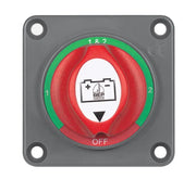 Square gray battery selector switch from 701S-PM BEP Mini Selector Switch Panel Mount