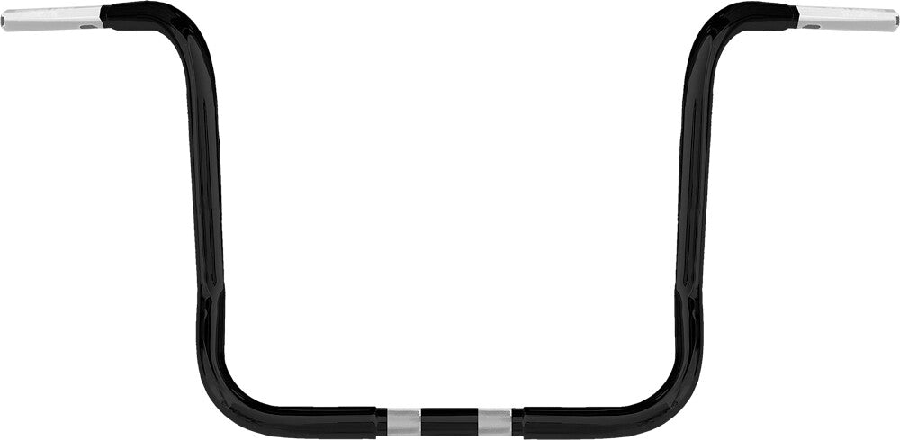 Wild 1 Bagger Bar Handlebars WO578NCB - Black Chubby 10 Ape Hanger Flhx 24-25