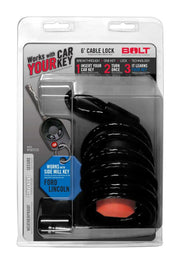 7023722 BOLT Locks/ Strattec Security Cable Lock 6 Foot Length