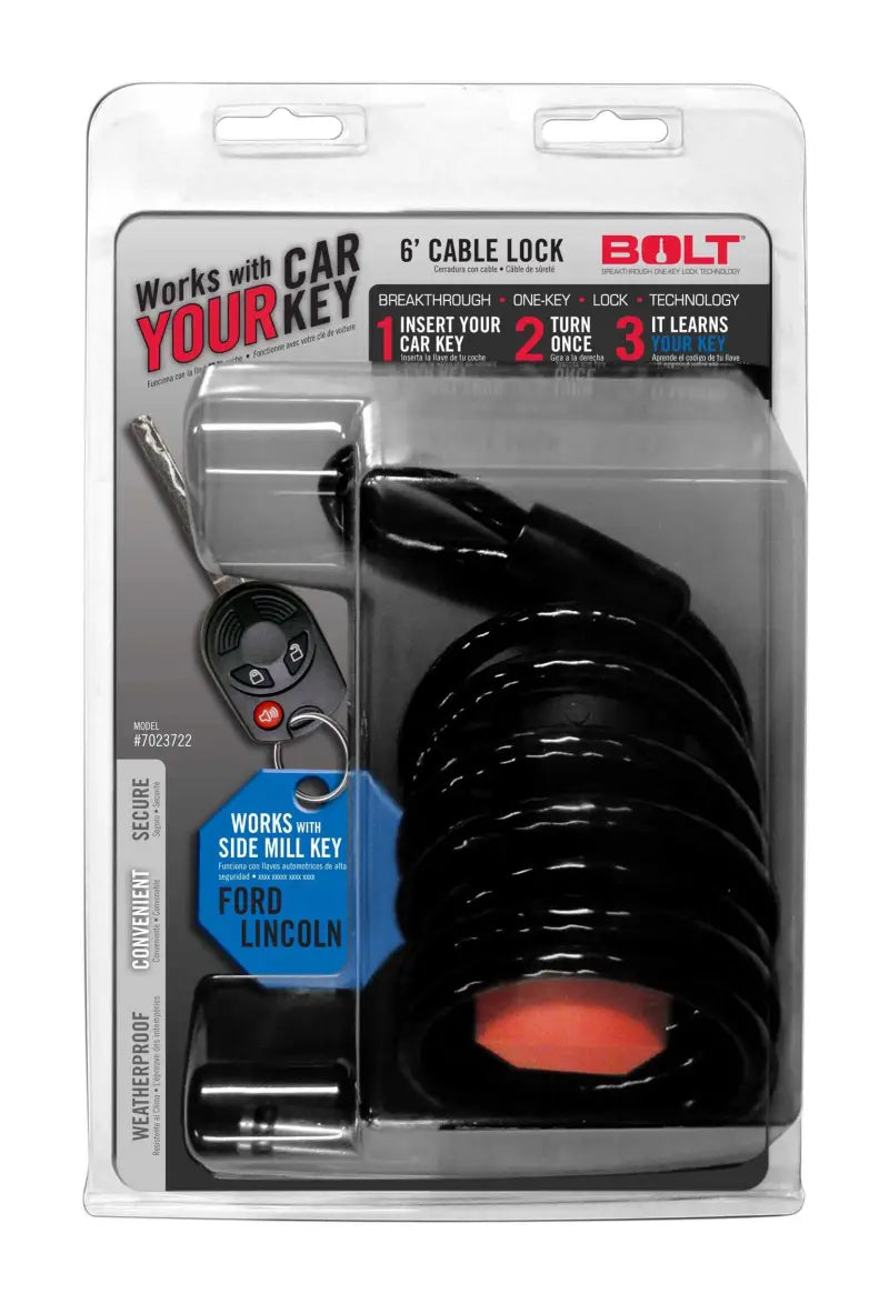 7023722 BOLT Locks/ Strattec Security Cable Lock 6 Foot Length