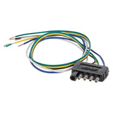 Four-way flat trailer wiring harness for 702405 Wesbar 5-Flat Connector 18’ W