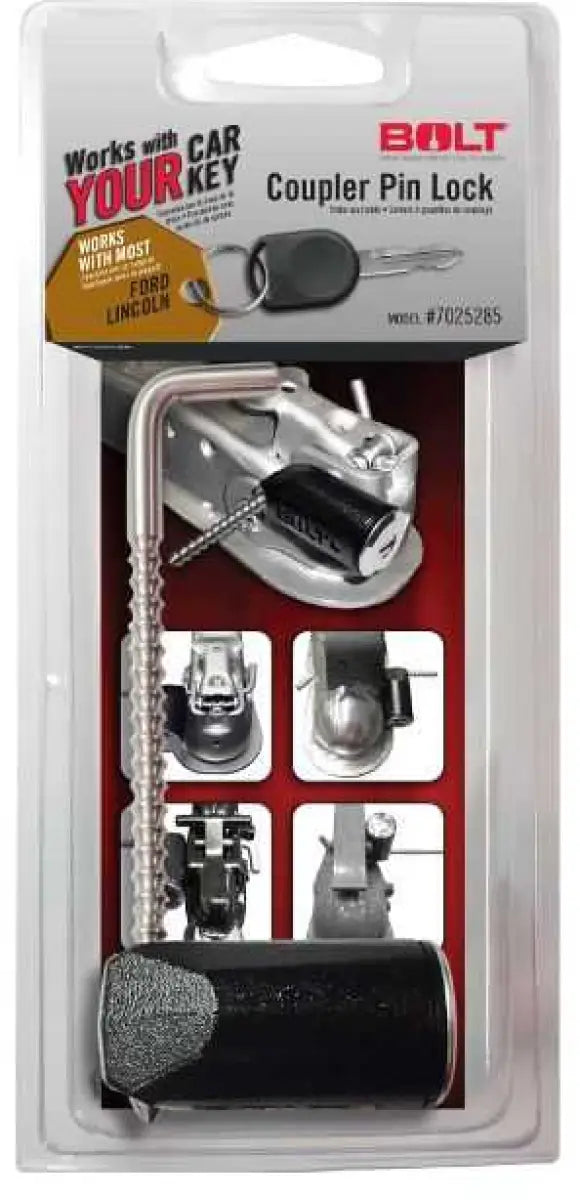 7025285 BOLT Locks/ Strattec Security Trailer Coupler Lock Pin Type