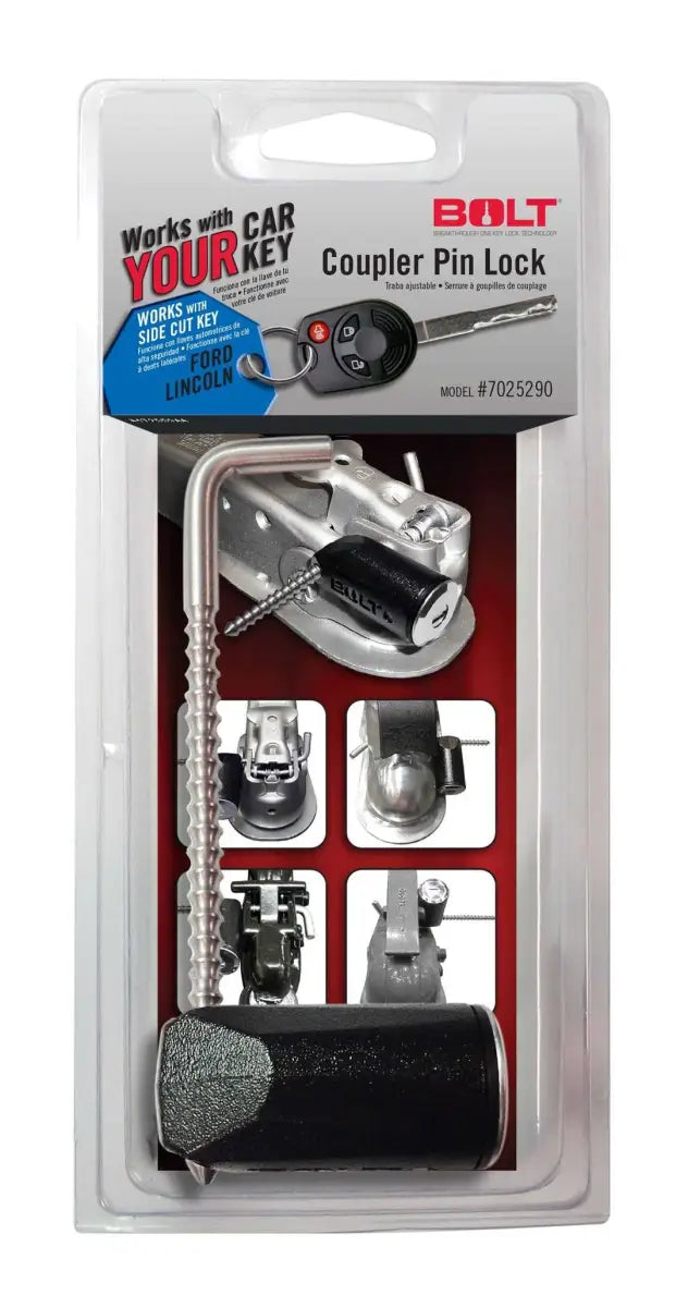 7025290 BOLT Locks/ Strattec Security Trailer Coupler Lock Pin Type