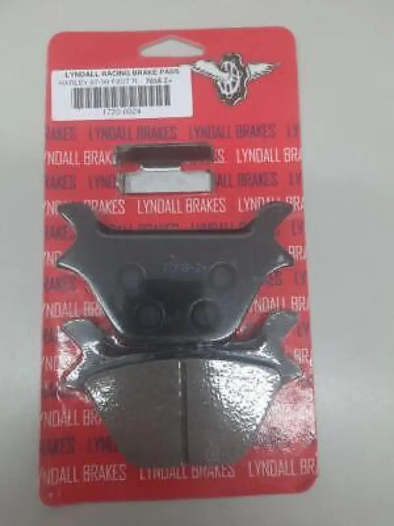 Lyndall Brakes 7058-G+ gold plus brake pads for extra stopping power on Fxst models