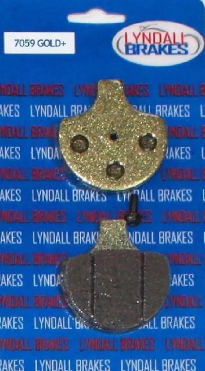 7059-G + Lyndall Brakes Brake Pad Gold + F 84-99Fxst