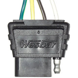 707254 Wesbar 4Flat Ext Harness 2’ Long - Trailer Wiring Connector