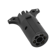 Black seven-pin trailer wiring adapter for Wesbar 7-Way Blade to 4-Flat connections