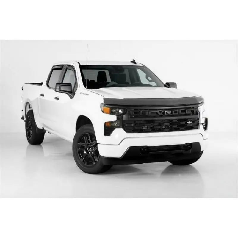 White Chevrolet pickup truck with 70730X GT Styling Buggard in carbon fiber look