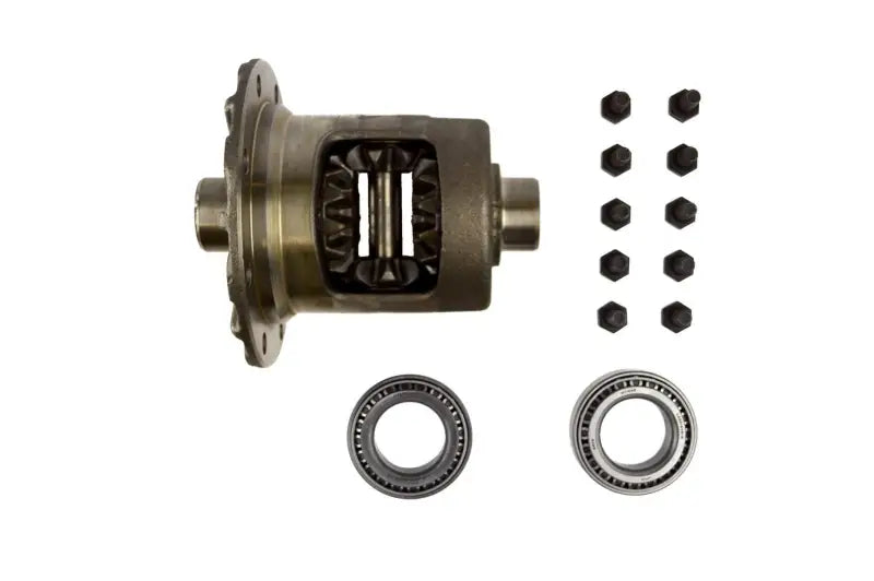 Automotive Dana Spicer differential with bearings and bolts on Spicer differential carrier