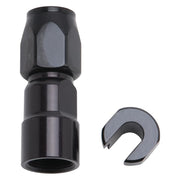 Russell 611253 Russell Performance 5/16in SAE Quick Disc Female to -6 Hose Black Straight Degree Hose End - 611253