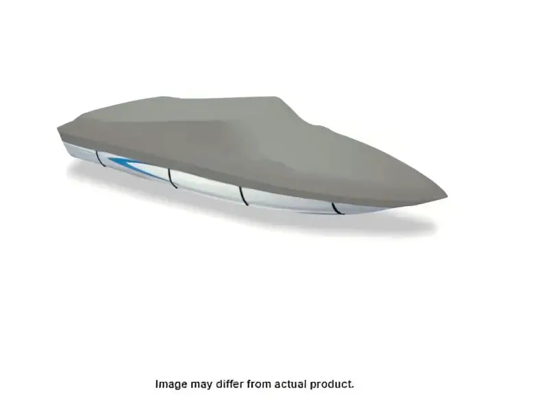 Gray boat cover for Carver Boat, fits Carver Boat models 71018F-10 and CCB-18
