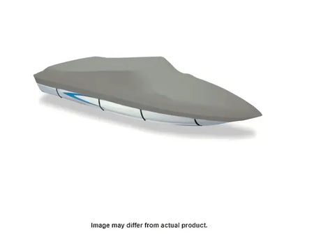 Gray boat cover for Carver Boat, fits Carver Boat models 71018F-10 and CCB-18
