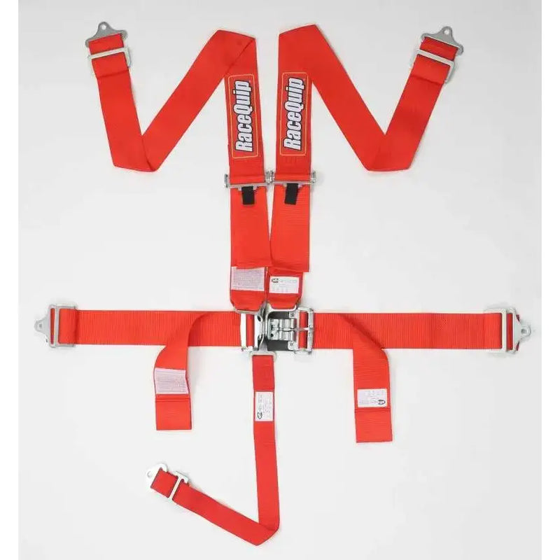 Racequip 711011 RaceQuip Red L & L 5pt Seat Belt