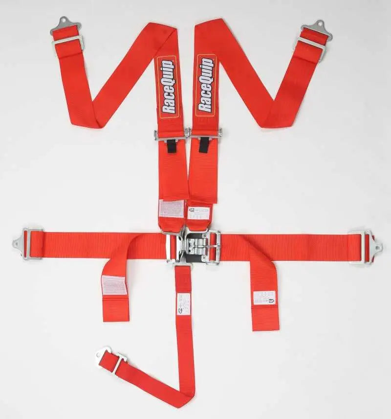 Racequip 711011 RaceQuip Red L & L 5pt Seat Belt