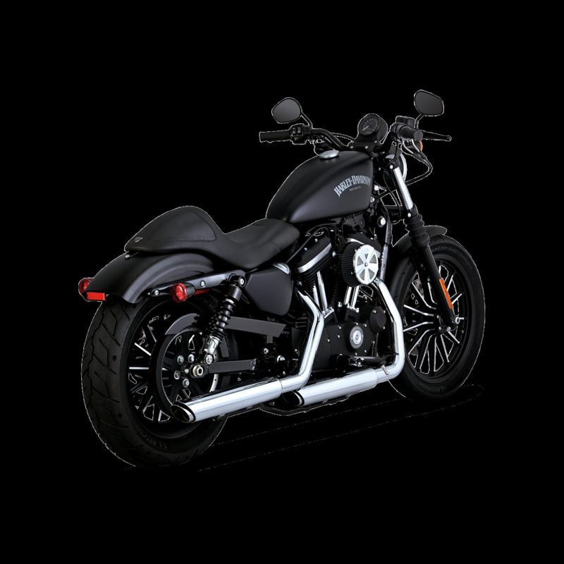 Vance & Hines HD Sportster 14-22 Twin Slash 3In PCX Slip-On Exhaust - 16361