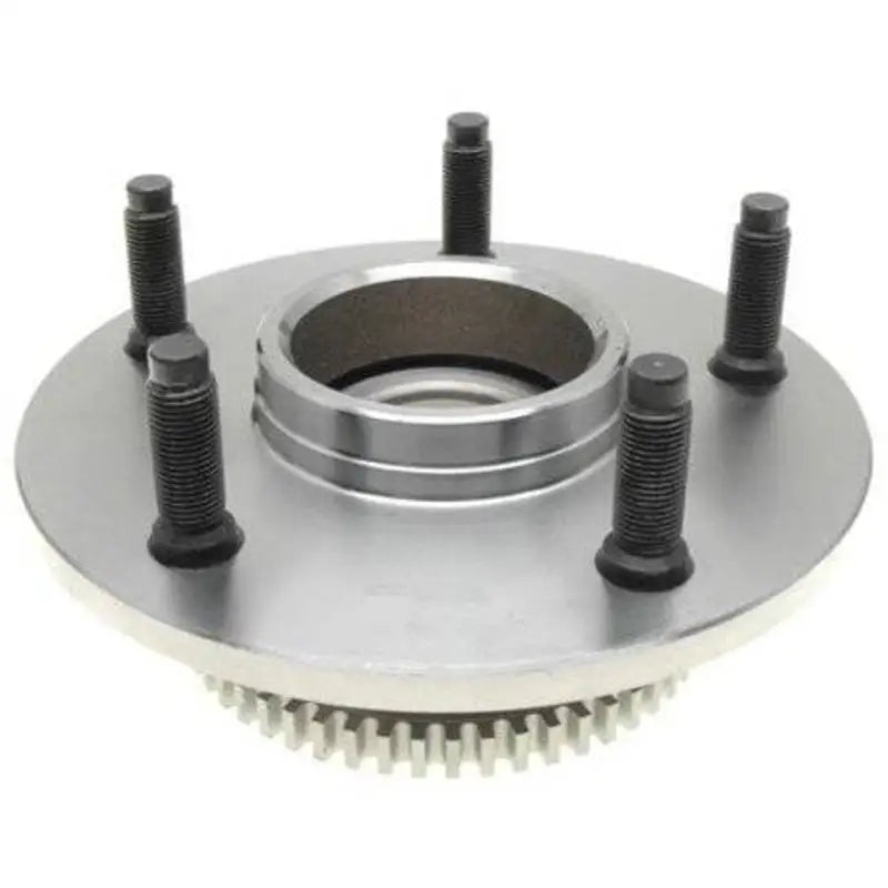 Raybestos 715084 wheel hub assembly with black bolts and teeth
