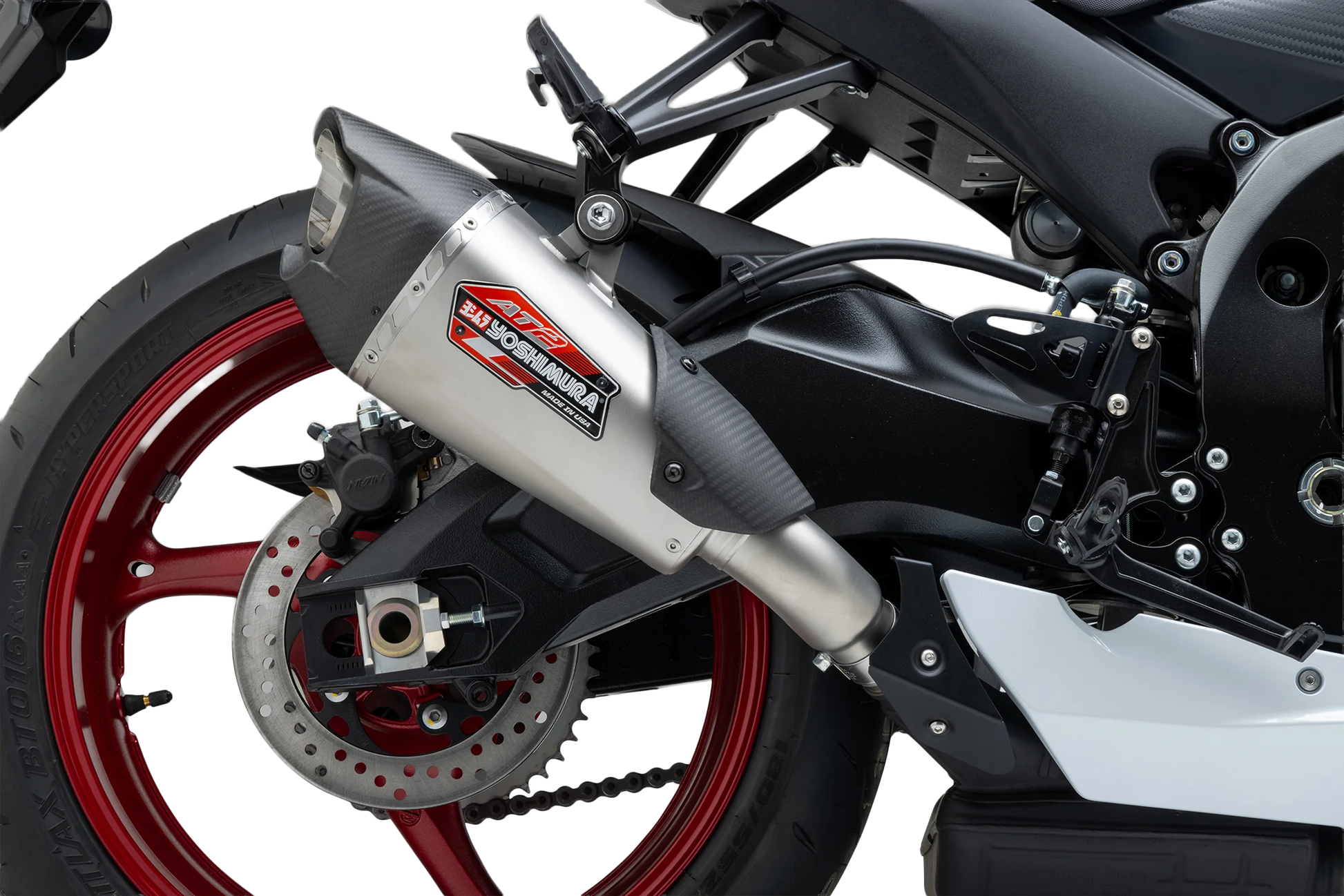 Yoshimura AT2 Slip-On Exhaust 11750BP521 - Street SO SS SS CF