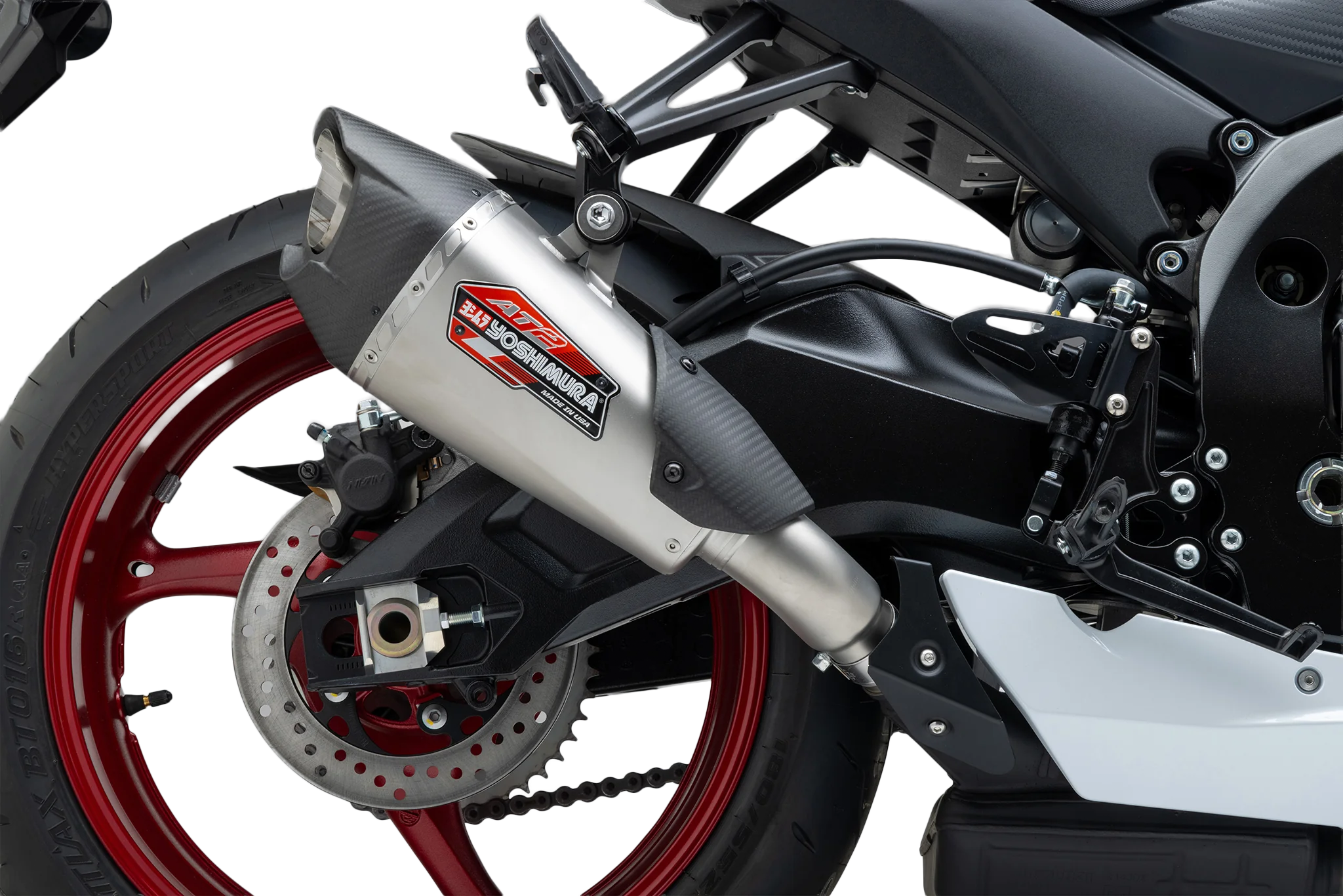 Yoshimura AT2 Slip-On Exhaust 11750BP521 - Street SO SS SS CF