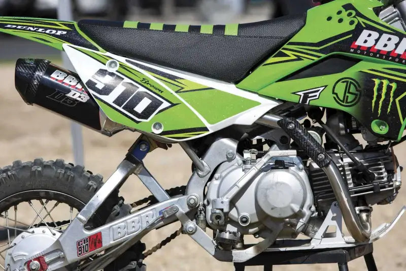 716-KLX-1152 Tall Seat Assembly Klx110 Blk/Grn