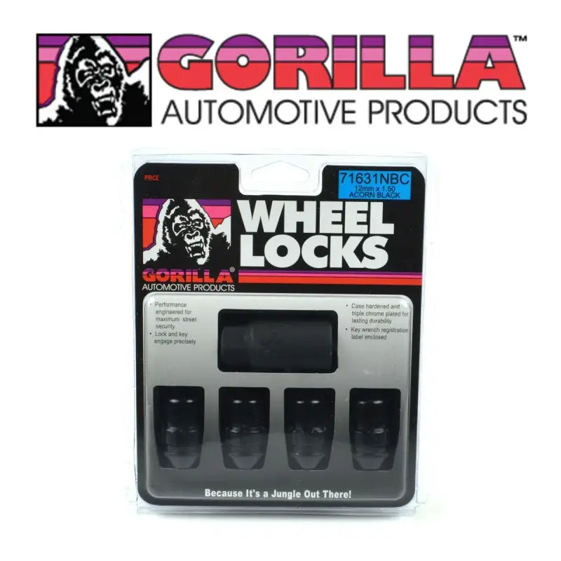 71631NBC Gorilla 12Mm X1.50 Blk/Chrm - Wheel Lock