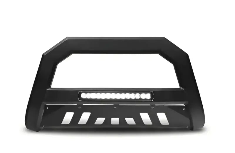 Black bull bar with LED light for Chevy Suburban front-end protection and style