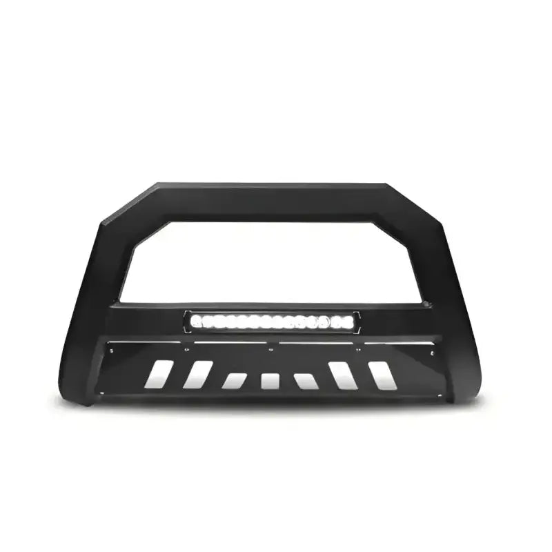 Black bull bar with LED light for Chevy Suburban front-end protection and style