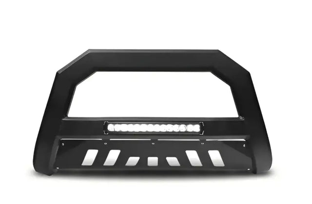 Black bull bar with LED light for Chevy Suburban front-end protection and style