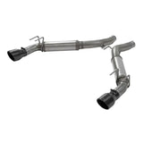 Stainless steel Chevy Camaro exhaust pipes with black tips for Flowmaster FFX AB DOR