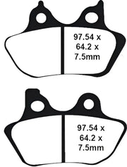 LYNDALL BRAKES 7195-X-P Profiled Brake Pad X+ Fr/Rr `00 07 Except 200 Mm Tire