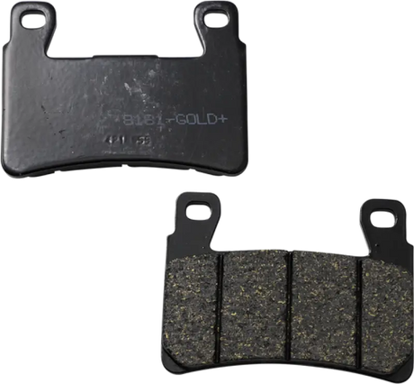 Dark grey Lyndall Brakes Gold Plus disc brake pads for stopping power on 200mm tires