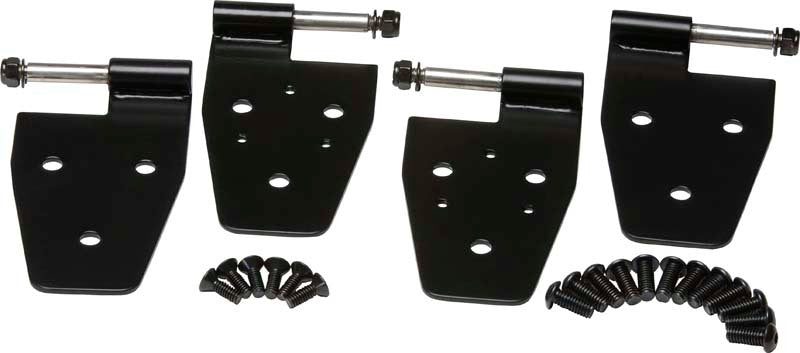 Kentrol 50441 Kentrol 87-95 Jeep Wrangler YJ Door Hinge Set 4 Pieces - Powdercoat Black
