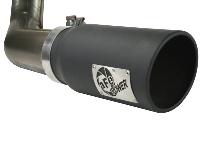 aFe 49-43041-B aFe MACHForce XP Exhaust Cat-Back SS-409 4in Black Tip 11-12 Ford F-150 EcoBoost V6-3.5L (tt)