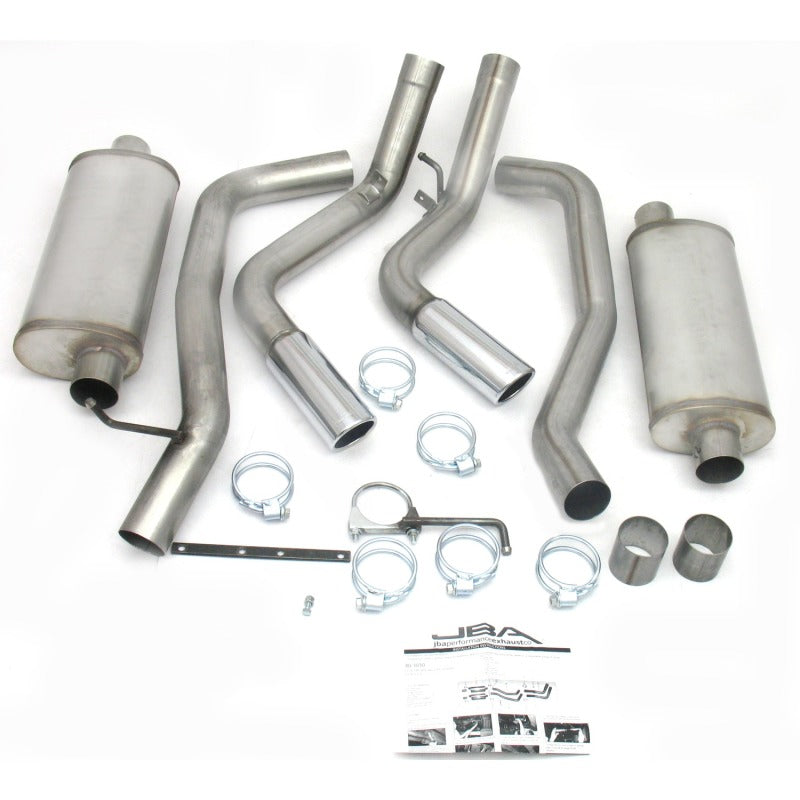 JBA 40-3030 JBA 01-06 Chevrolet Silverado 2500/3500 HD 6.0/8.1L 409SS Pass Side Dual Exit Cat-Back Exhaust