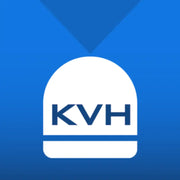 White rounded logo with blue letters on Kvh Industry Kvh-Matching Dome Kit Product image