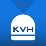White rounded logo with blue letters on Kvh Industry Kvh-Matching Dome Kit Product image