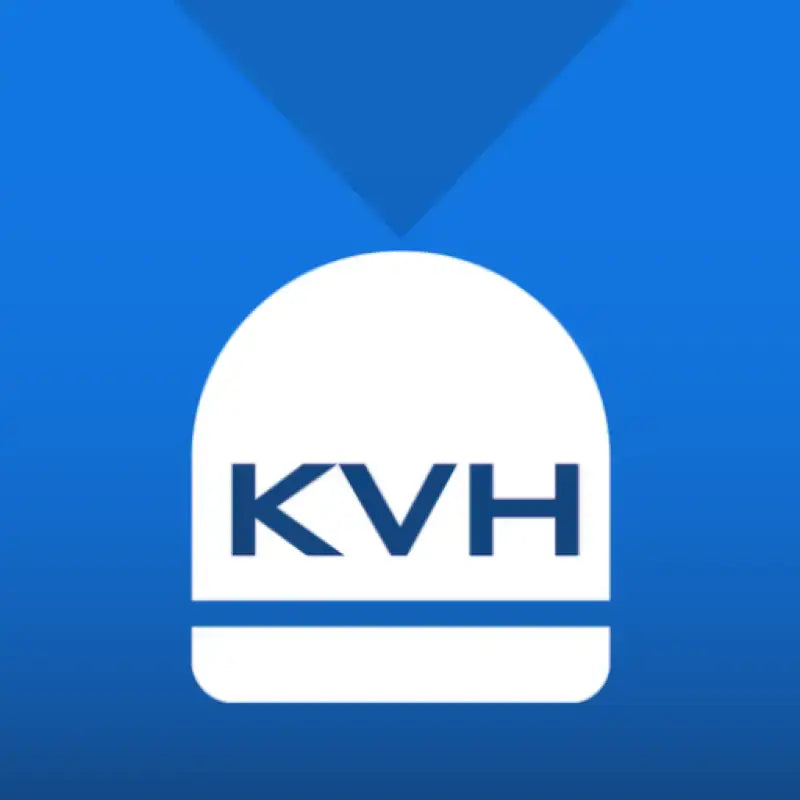 White rounded logo with blue letters on Kvh Industry Kvh-Matching Dome Kit Product image