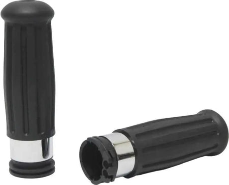 72-158 Grips Vintage Chrome Ring 96 Up Cable Throttle