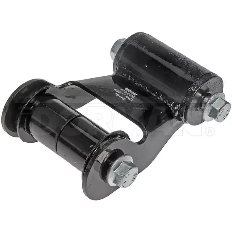 Black metal leaf spring shackle for Dorman Shackle Kit full of heavy-duty durability