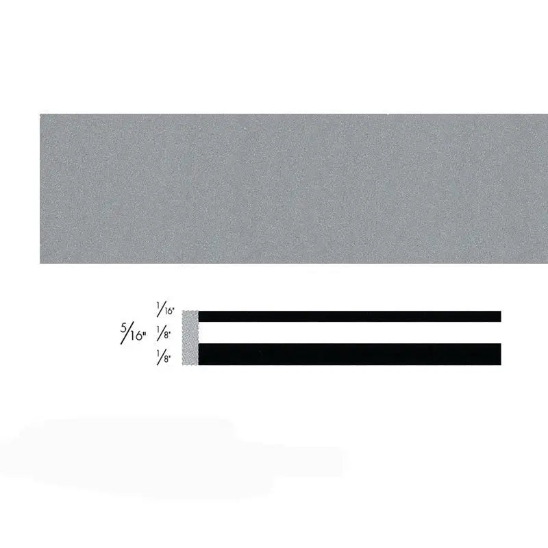 Gray and black striped trim on 72305 3M Slvr Metlac Strpng Tp Rol strapping tape