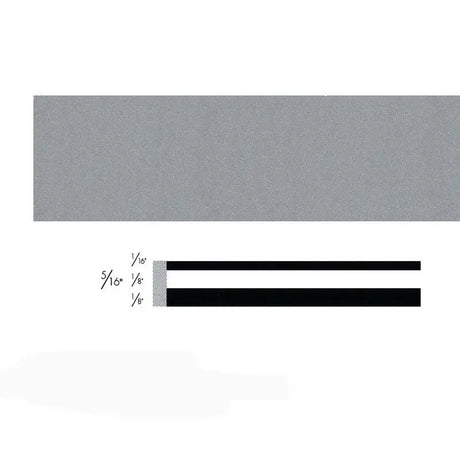 Gray and black striped trim on 72305 3M Slvr Metlac Strpng Tp Rol strapping tape