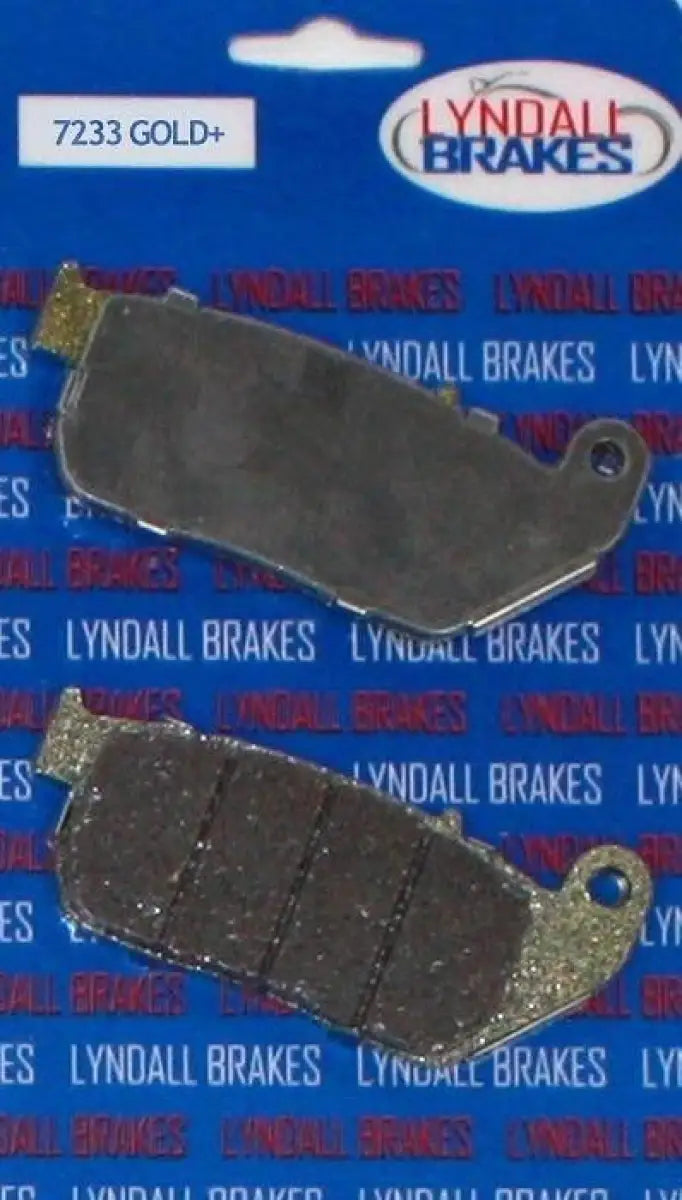 Two Lyndall Gold Plus brake pads for better stopping power in your vehicle