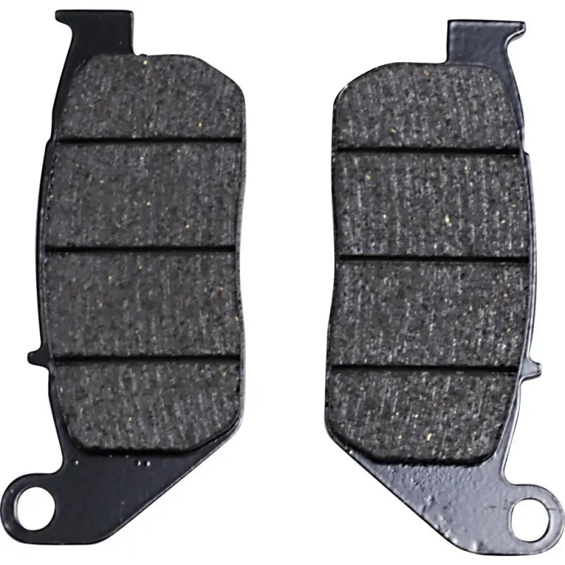 Dark gray Lyndall Brakes brake pads with black metal backing for 7233-X Lyndall Brakes Extreme