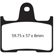 LYNDALL BRAKES 7235-G Brake Pad Gold+ Rear `14 Up Sportster