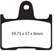 LYNDALL BRAKES 7235-Z Brake Pad Z+ Rear `14 Up Sportster