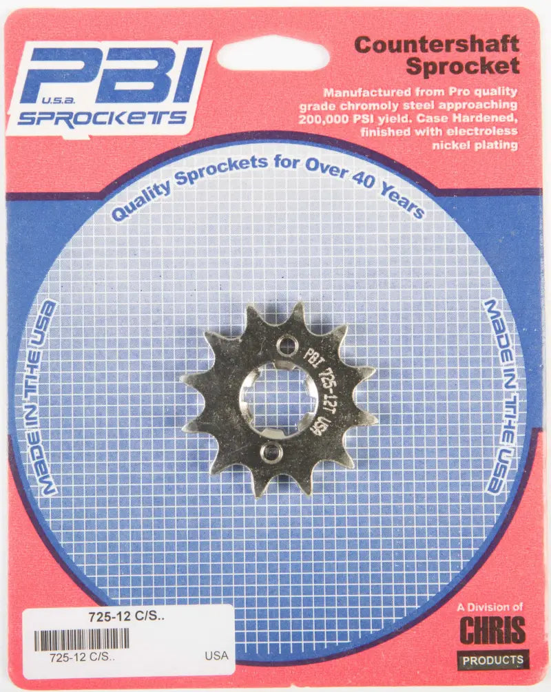 PBI 725-12 Front Cs Sprocket Steel 12t 428 Yam