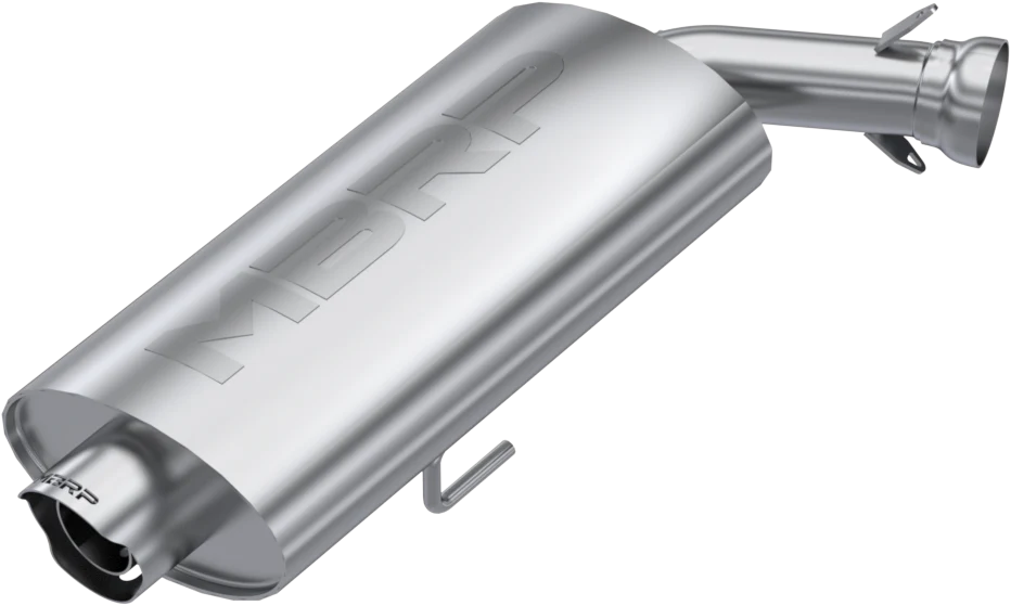 MBRP Sport Muffler Exhaust AT-9534SP - Chrome Single Slip-ON System Oval