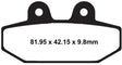LYNDALL BRAKES 7283-Z Brake Pad Z+ Rear `18 Up Sotfail
