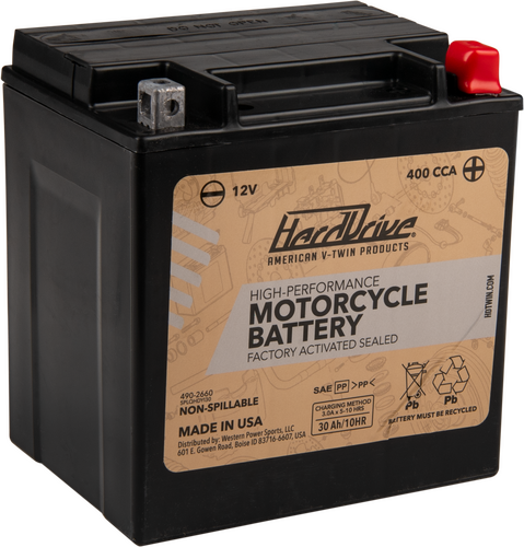Harddrive AGM Sealed Battery HRDM7230L - High Perform YIX30L Cca 400